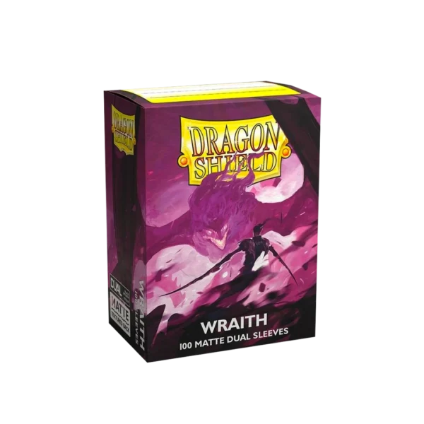 Dragon Shield: Wraith - 100x Matte Dual Sleeves - Standard Size - verpakking achterzijde