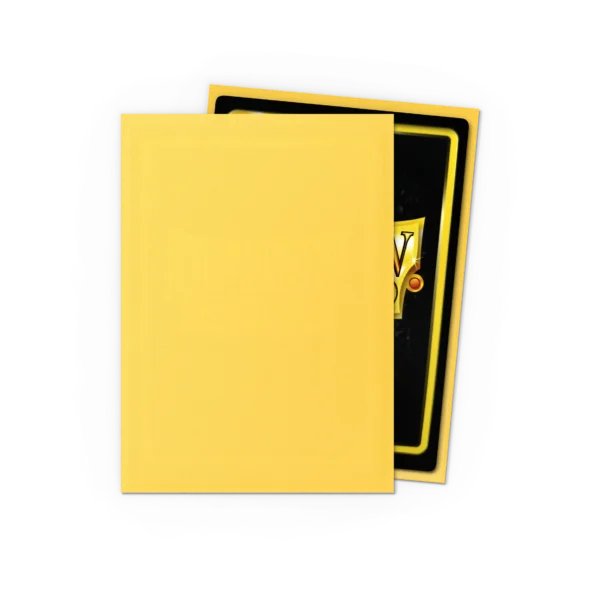 Dragon Shield: Yellow - 100x Matte Sleeves - Standard Size - productfoto