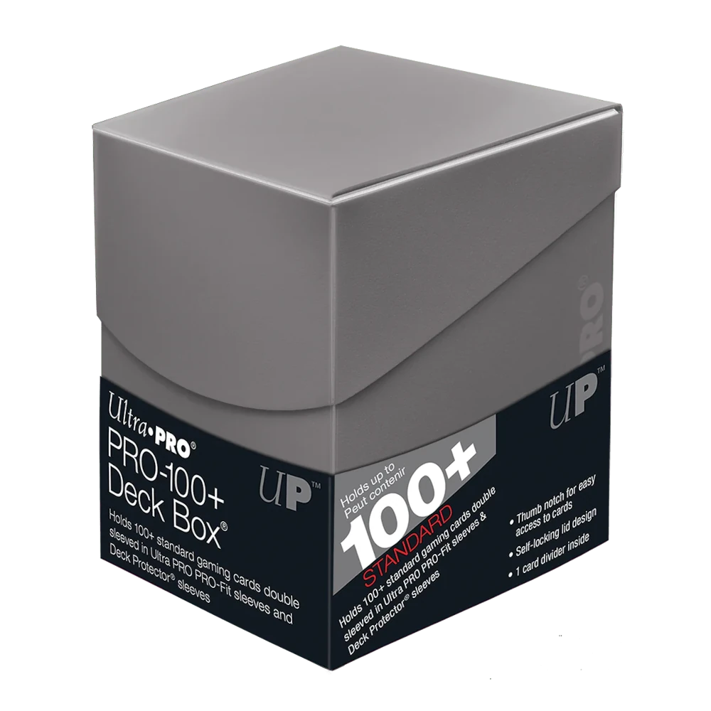 Ultra Pro: Eclipse PRO 100+ Deck Box Smoke Grey - verpakking vooraan