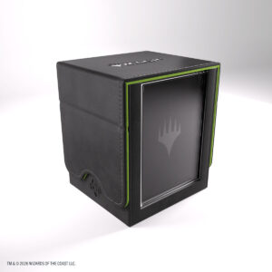 Gamegenic: Secrets of Strixhaven Squire Plus 100+ XL Deck Box - Zwart/Groen - verpakking vooraan