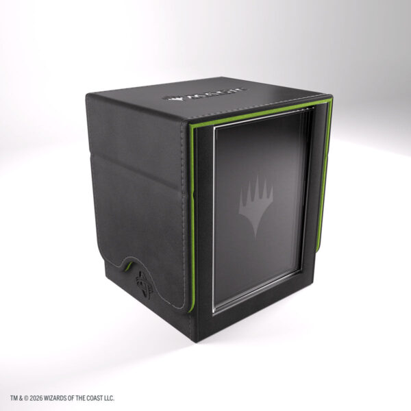 Gamegenic: Secrets of Strixhaven Squire Plus 100+ XL Deck Box - Zwart/Groen - verpakking vooraan