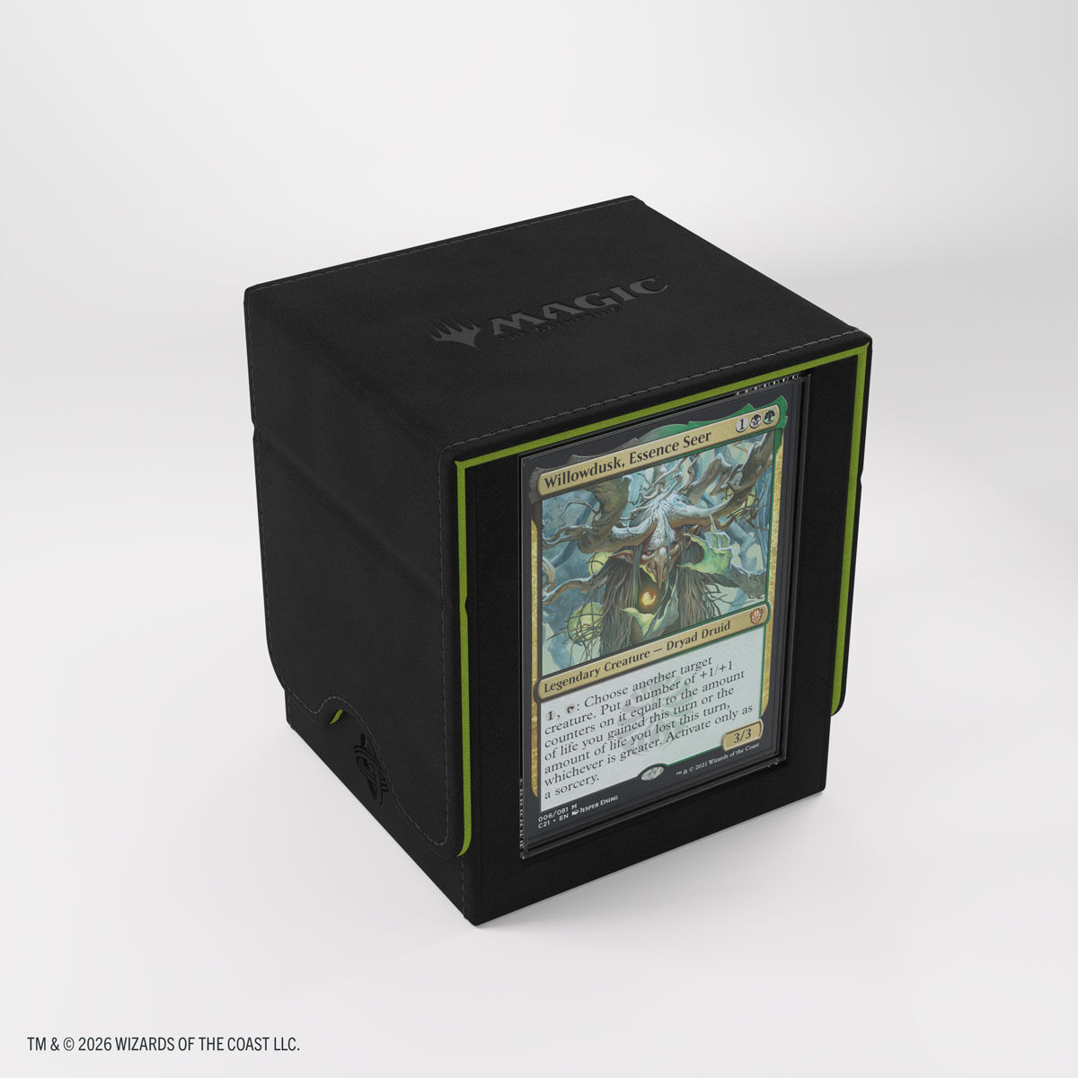 Gamegenic: Secrets of Strixhaven Squire Plus 100+ XL Deck Box - Zwart/Groen - productfoto