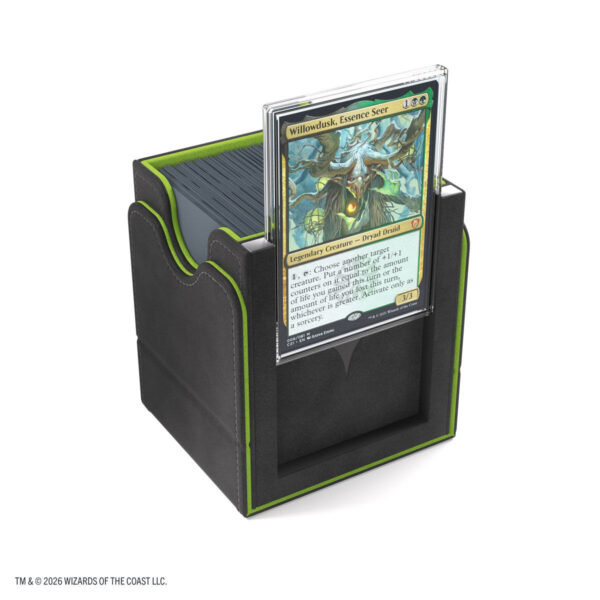 Gamegenic: Secrets of Strixhaven Squire Plus 100+ XL Deck Box - Zwart/Groen - gesloten