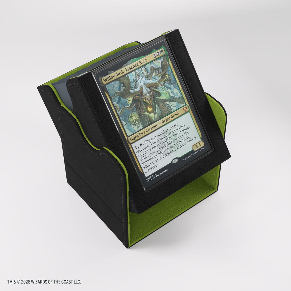 Gamegenic: Secrets of Strixhaven Squire Plus 100+ XL Deck Box - Zwart/Groen - sfeerbeeld
