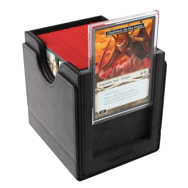 Gamegenic: Sidekick Pro 100+ XL Deck Box - Zwart - detailopname