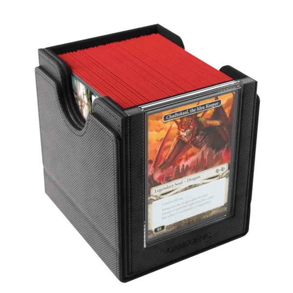 Gamegenic: Sidekick Pro 100+ XL Deck Box - Zwart - zijaanzicht