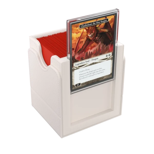 Gamegenic: Squire Plus 100+ XL Deck Box - Wit - zijaanzicht