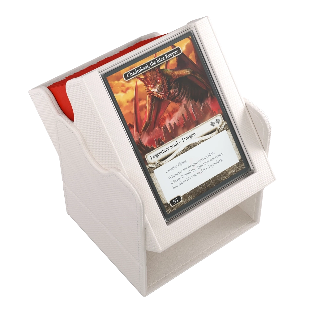 Gamegenic: Squire Plus 100+ XL Deck Box - Wit - geopend