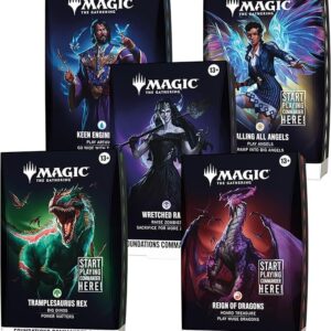 Magic: The Gathering: Reality Fracture - Foundations Commander Deck Display (5 decks) - Engels - Commander Deck Bundle (5 decks) - Engels - verpakking vooraan
