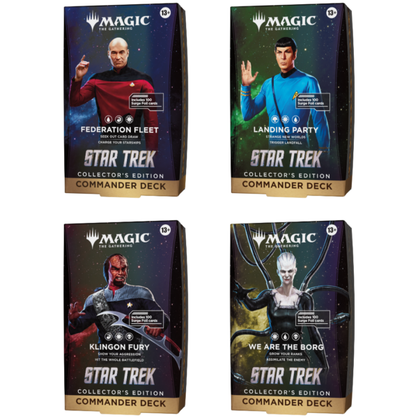 Magic: The Gathering - Star Trek - Collector Commander Decks (4 stuks) (Engels) - verpakking vooraan