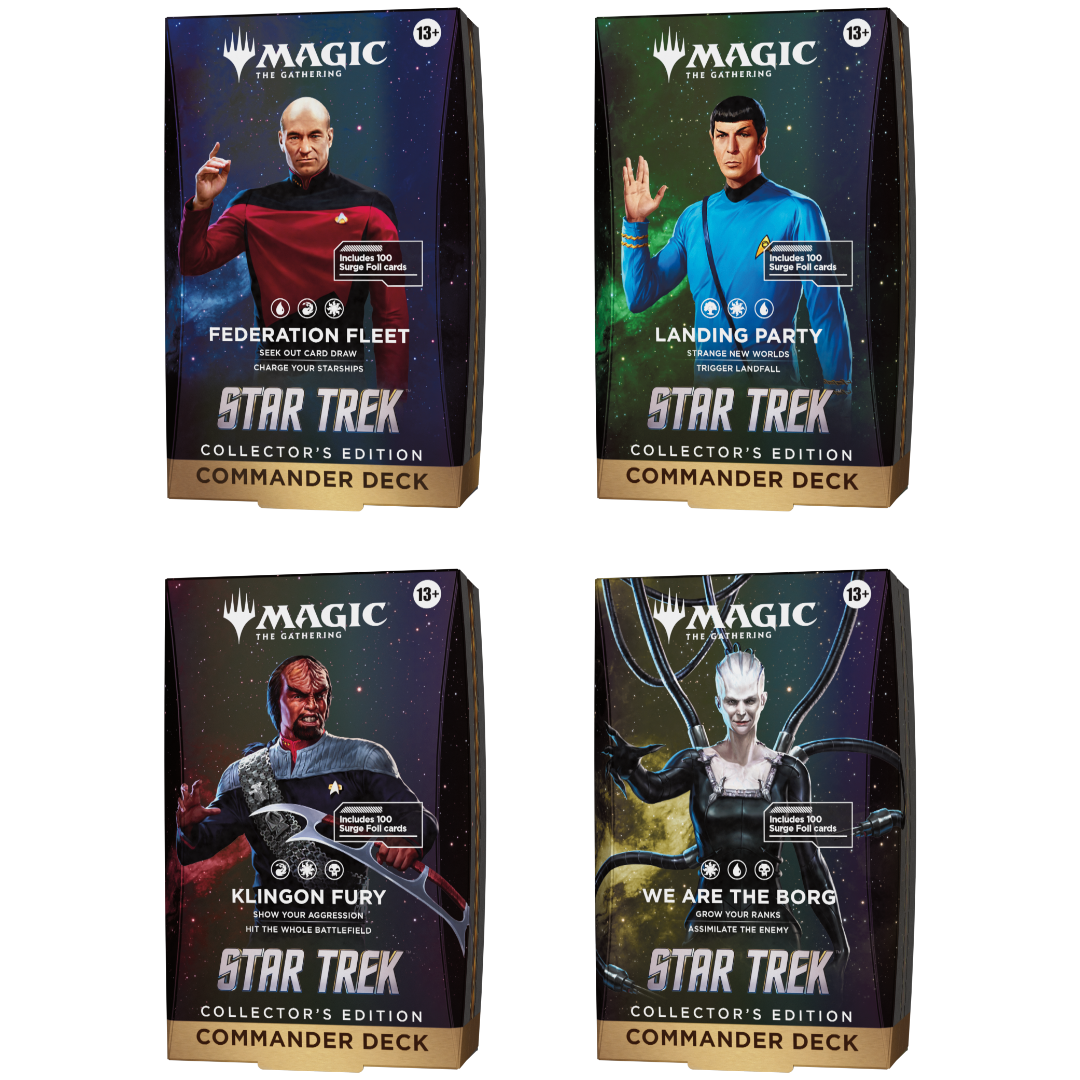 Magic: The Gathering - Star Trek - Collector Commander Decks (4 stuks) (Engels) - verpakking vooraan