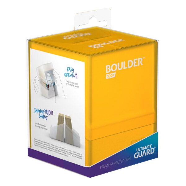Ultimate Guard: Boulder 100+ - Amber - in het Ultimate Guard opbergsysteem