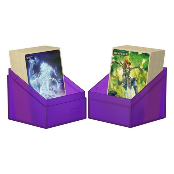 Ultimate Guard: Boulder 100+ - Amethyst - geopend met kaarten