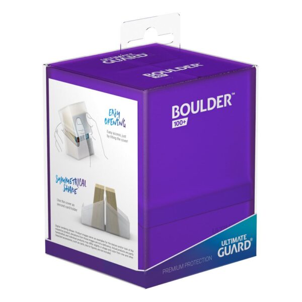 Ultimate Guard: Boulder 100+ - Amethyst - in het Ultimate Guard opbergsysteem