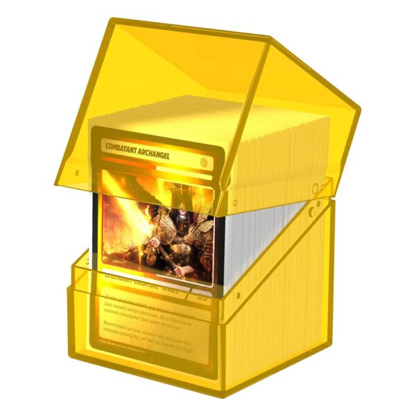 Ultimate Guard: Boulder 100+ Clear - Amber - geopend met kaarten