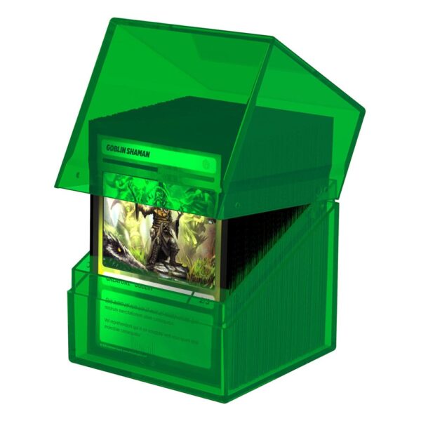 Ultimate Guard: Boulder 100+ Clear - Emerald - geopend met kaarten