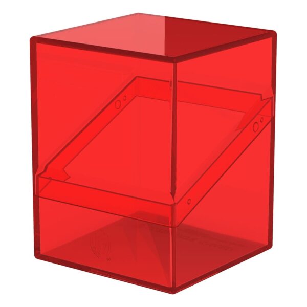 Ultimate Guard: Boulder 100+ Clear - Ruby - detail van de sluiting