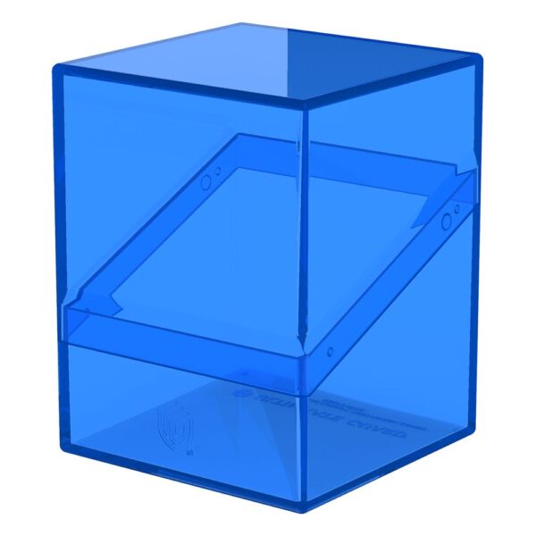 Ultimate Guard: Boulder 100+ Clear - Sapphire - detail van de sluiting