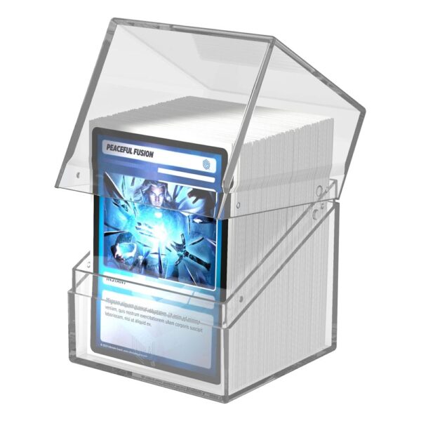 Ultimate Guard: Boulder 100+ Clear - Transparent - geopend met kaarten