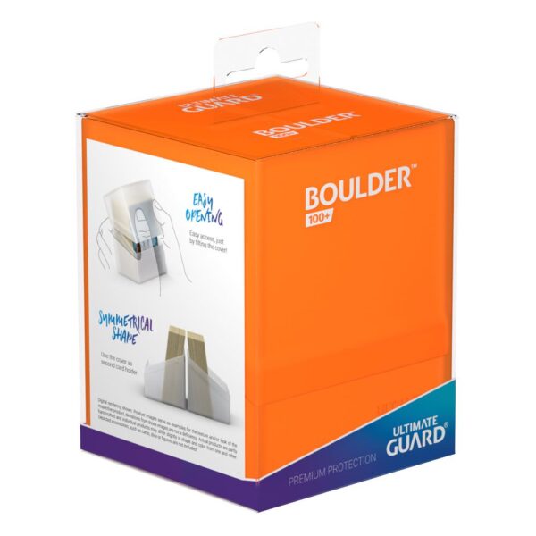 Ultimate Guard: Boulder 100+ - Poppy Topaz - in het Ultimate Guard opbergsysteem