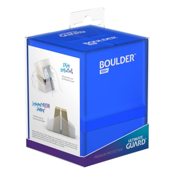 Ultimate Guard: Boulder 100+ - Sapphire - in het Ultimate Guard opbergsysteem