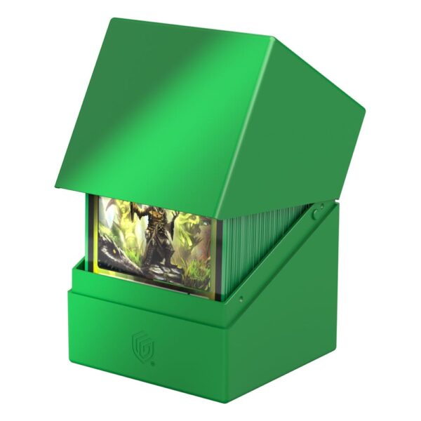 Ultimate Guard: Boulder 100+ Solid - Green - geopend met kaarten
