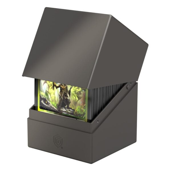 Ultimate Guard: Boulder 100+ Solid - Grey - geopend met kaarten
