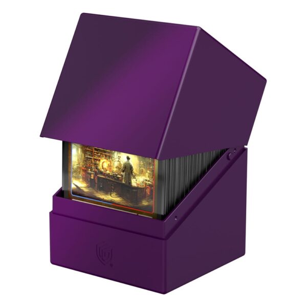 Ultimate Guard: Boulder 100+ Solid - Purple - geopend met kaarten