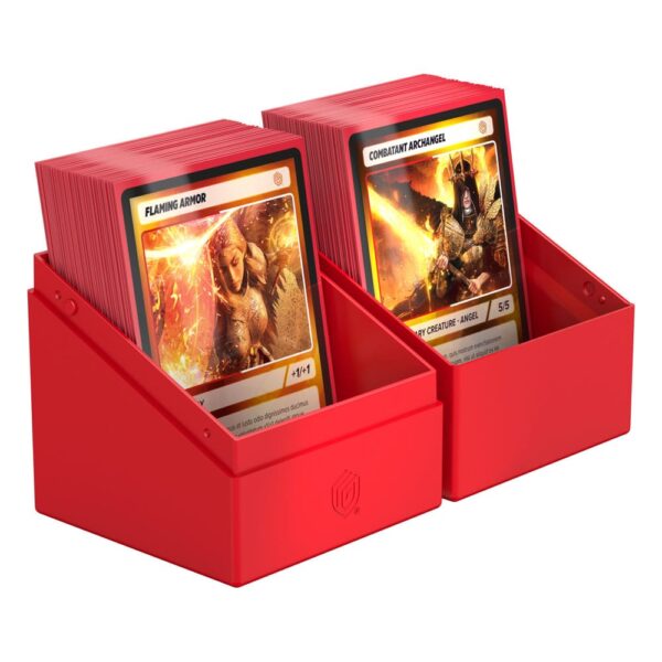 Ultimate Guard: Boulder 100+ Solid - Red - bovenaanzicht