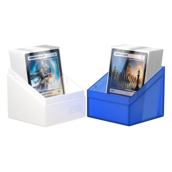 Ultimate Guard: Boulder 100+ Synergy - Blue/White - geopend met kaarten