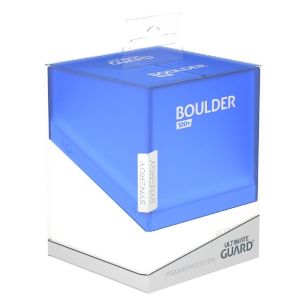 Ultimate Guard: Boulder 100+ Synergy - Blue/White - in het Ultimate Guard opbergsysteem