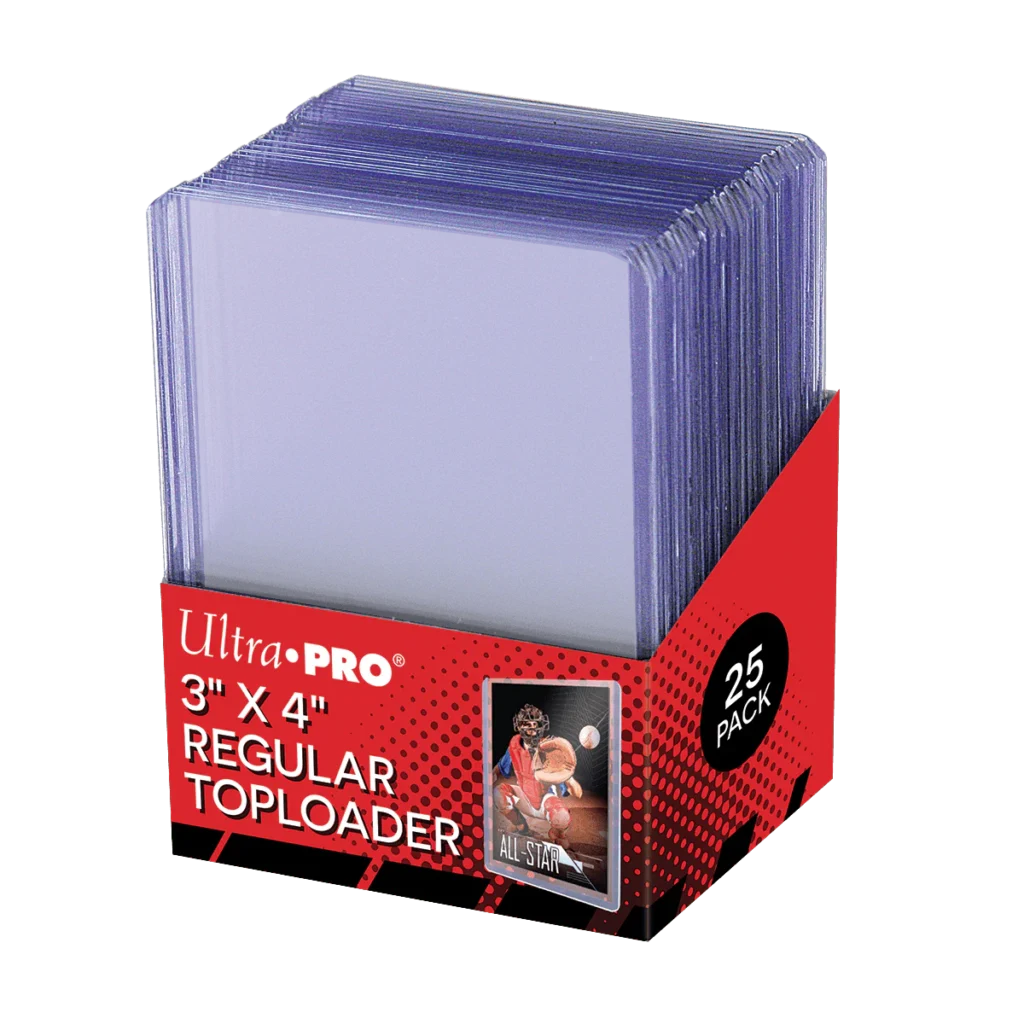 Ultra Pro: Regular Toploader 3" x 4" - 25 stuks - verpakking vooraan