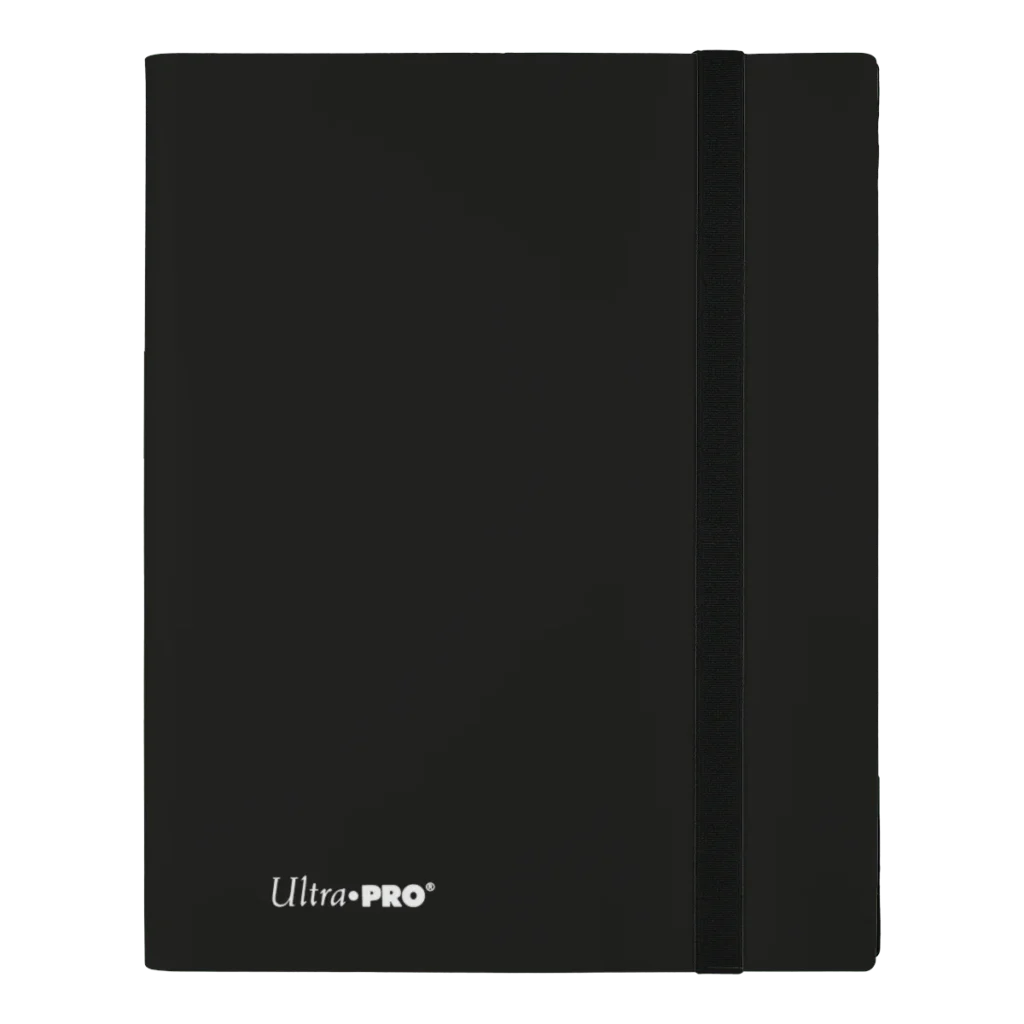 Ultra Pro: Eclipse 9-Pocket PRO-Binder Jet Black - verpakking vooraan