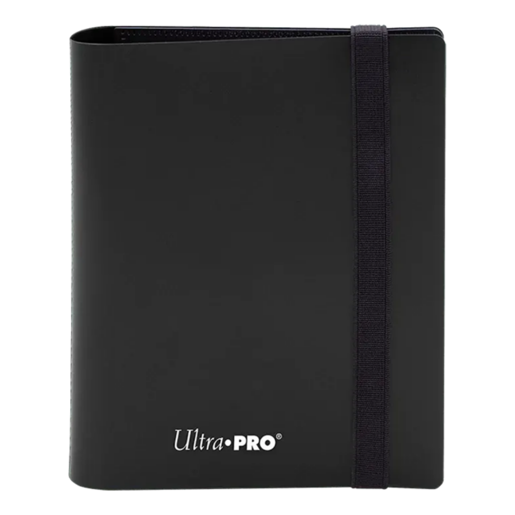 Ultra Pro: Eclipse 2-Pocket PRO-Binder Jet Black - verpakking vooraan