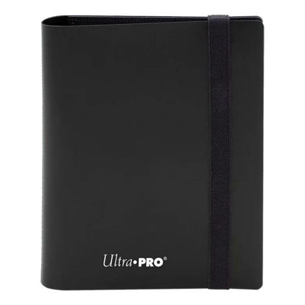 Ultra Pro: Eclipse 2-Pocket PRO-Binder Jet Black - verpakking vooraan