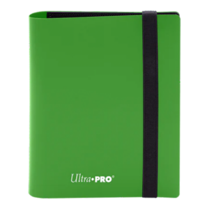 Ultra Pro: Eclipse 2-Pocket PRO-Binder Lime Green - verpakking vooraan