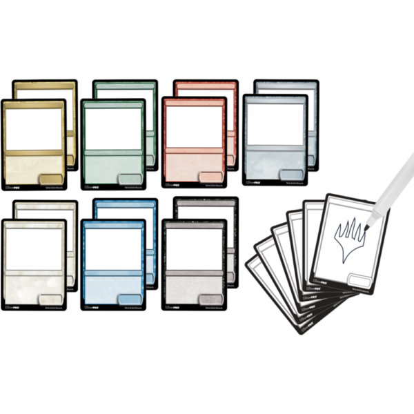 Ultra Pro: 20x Uitwisbare Tokens met Marker voor Magic: The Gathering - verpakking achterzijde