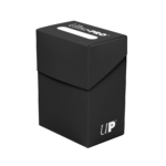 Ultra Pro: Solid Deck Box Zwart - 100+ kaarten - verpakking vooraan