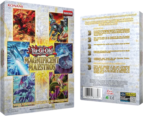 Yu-Gi-Oh magnificent maestros box with back