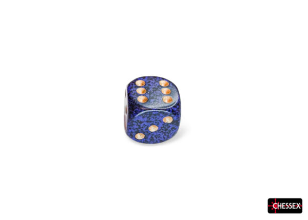 CHX25737 0007270_speckled-golden-cobalt-16mm-d6-dice-block-12-dice