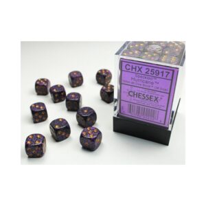 Chessex: Speckled Hurricane 12mm d6 Dice Block - 36 dobbelstenen (CHX25917) - verpakking met dobbelstenen