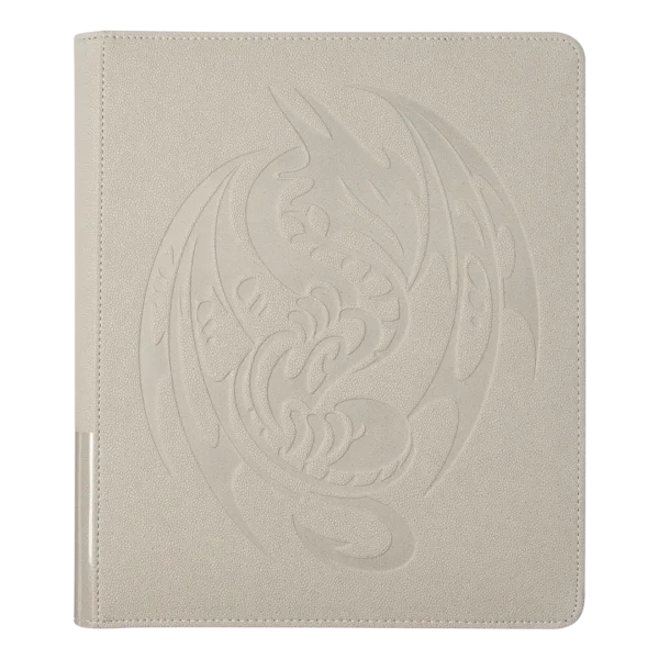 Dragon Shield: Card Codex Portfolio 360 - Ashen White (voor 360 kaarten) - vooraanzicht