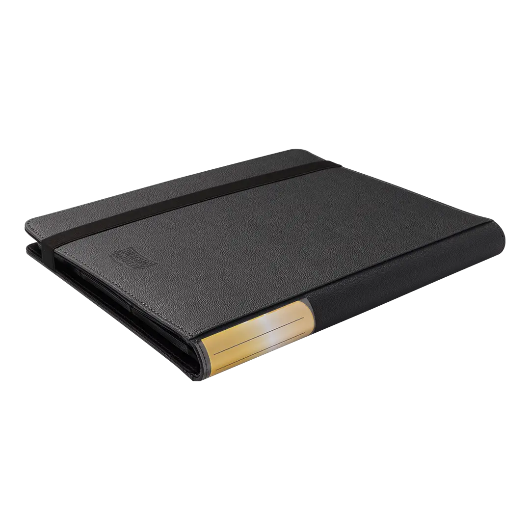 Dragon Shield: Card Codex Portfolio 360 - Iron Grey (voor 360 kaarten) - geopend met kaarten