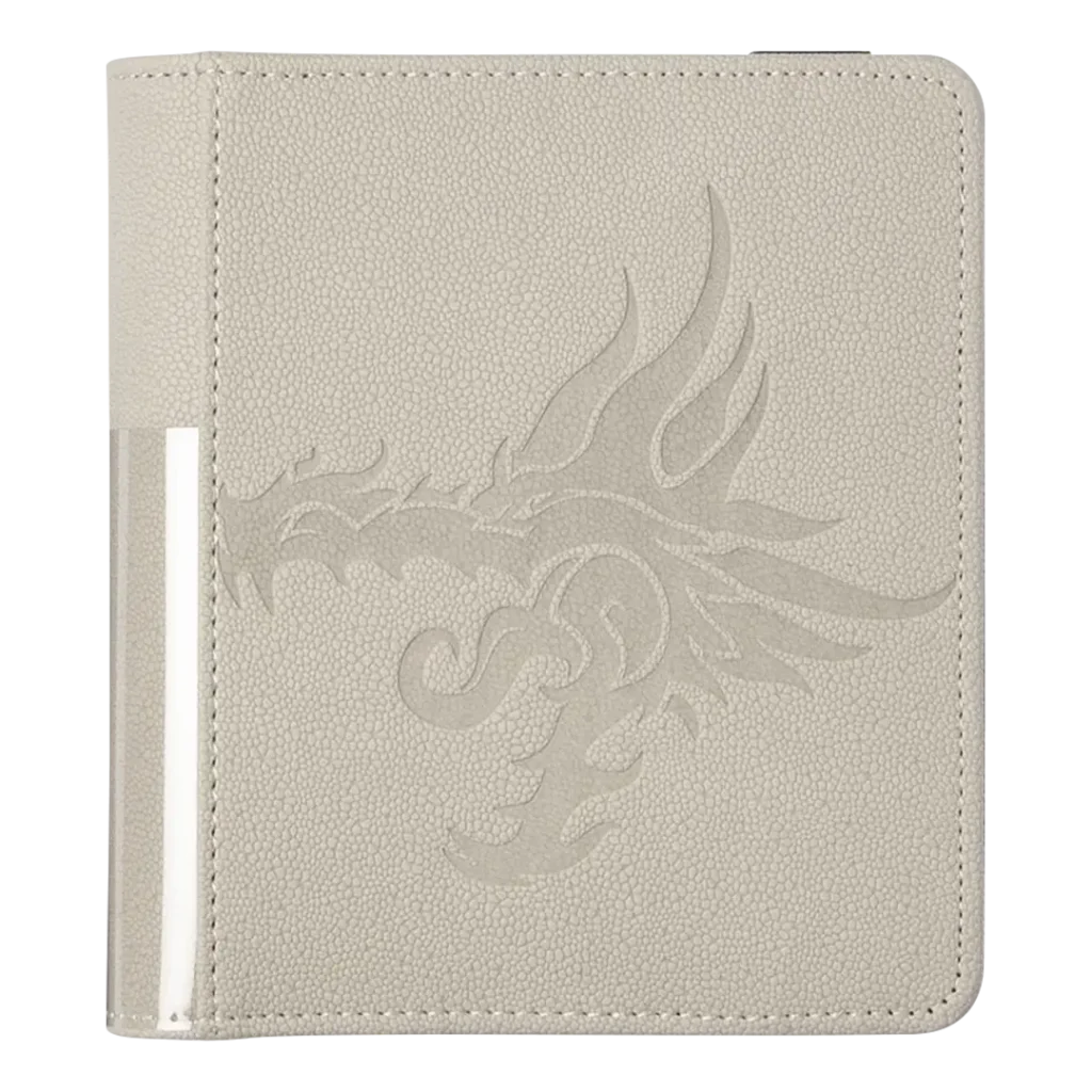 Dragon Shield: Card Codex Portfolio 80 - Ashen White (voor 80 kaarten) - vooraanzicht