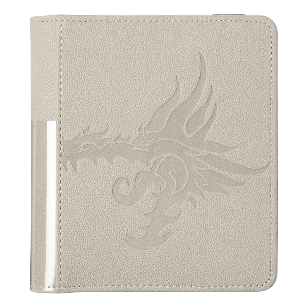 Dragon Shield: Card Codex Portfolio 80 - Ashen White (voor 80 kaarten) - vooraanzicht