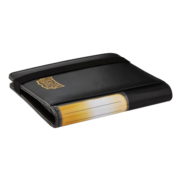 Dragon Shield: Card Codex Portfolio 80 - Zwart (voor 80 kaarten) - detail van de elastische band