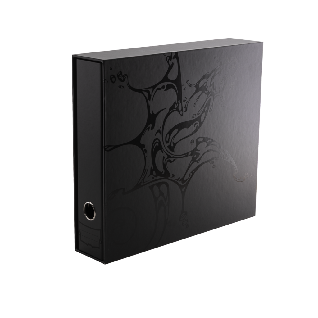 Dragon Shield: Sanctuary Slipcase Binder 4-ring - Zwart (tot 1008 kaarten) - vooraanzicht