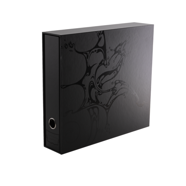 Dragon Shield: Sanctuary Slipcase Binder 4-ring - Zwart (tot 1008 kaarten) - vooraanzicht