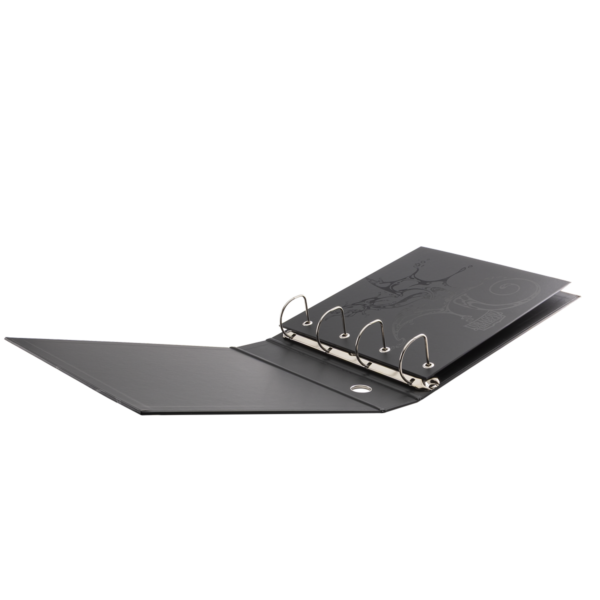 Dragon Shield: Sanctuary Slipcase Binder 4-ring - Zwart (tot 1008 kaarten) - detail van de ringen