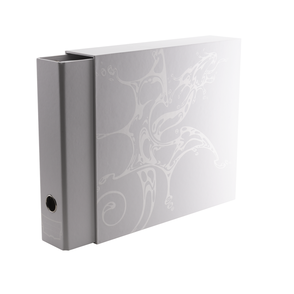 Dragon Shield: Sanctuary Slipcase Binder 4-ring - Wit (tot 1008 kaarten) - rug met label